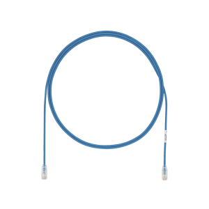 Cable de Parcheo UTP Cat6A, CM/LSZH, Di?metro Reducido (28AWG), Color Azul, 3 Metros (9.84 Pies).