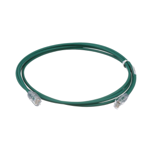 Cable de Parcheo UTP Cat6A, CM/LSZH, Di?metro Reducido (28AWG), Color Verde, 1.52 Metros (5 Pies)