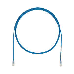 Cable de Parcheo UTP Cat6A, CM/LSZH, Di?metro Reducido (28AWG), Color Azul, 1.83 Metros (6 Pies)
