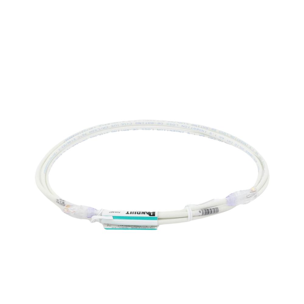 Cable de Parcheo UTP Cat6A, CM/LSZH, Di?metro Reducido (28AWG), Color Blanco Mate, 2.13 Metros (7 Pies) - Image 2