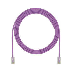 Cable de Parcheo UTP Cat6A, CM/LSZH, Di?metro Reducido (28AWG), Color Violeta, 2.13 Metros (7 Pies)