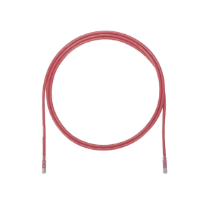 Cable de Parcheo UTP, Cat6A, 24 AWG, CM, Color Rojo, 5.18 Metros (17 Pies)