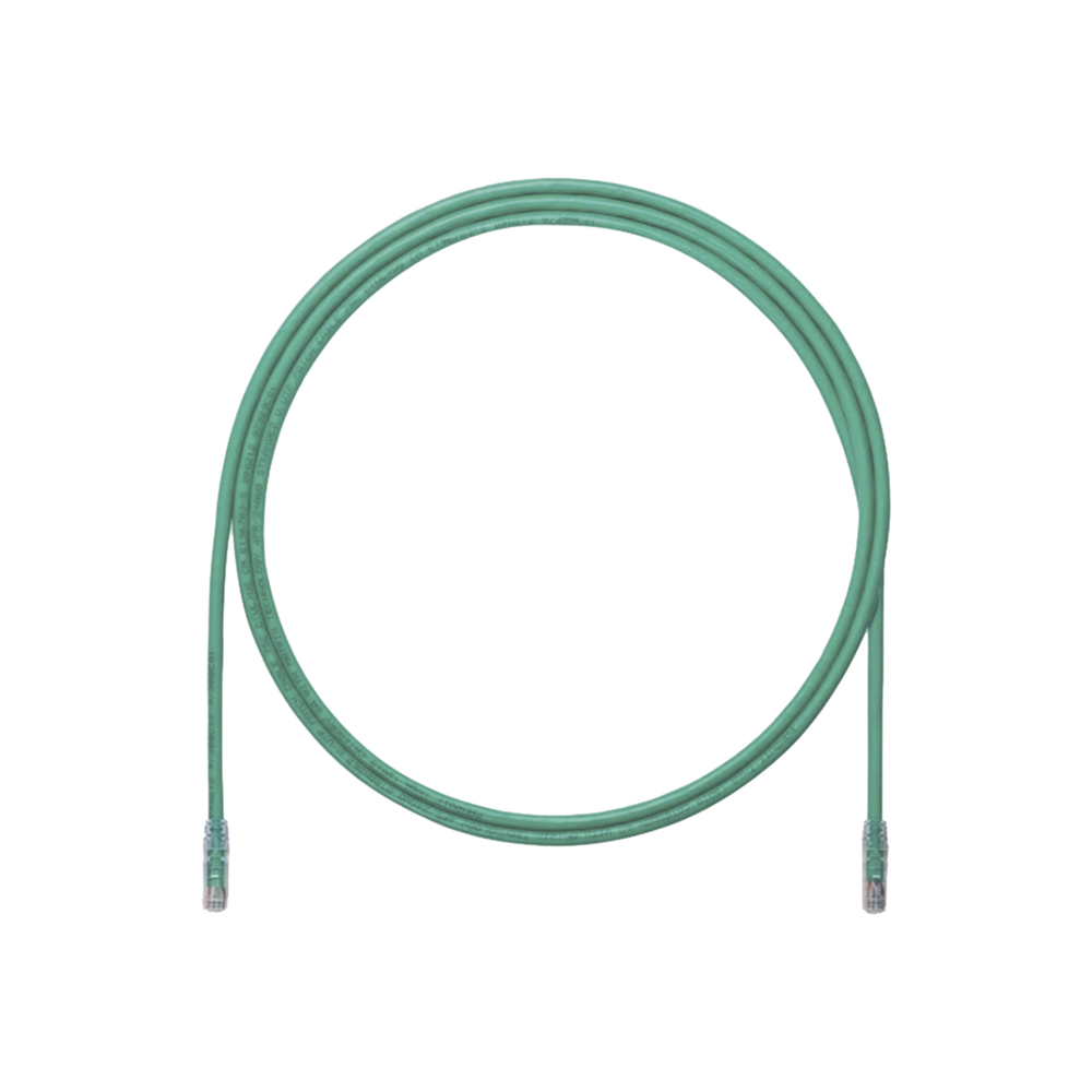 Cable de Parcheo UTP, Cat6A, 24 AWG, CM, Color Verde, 6.1 Metros (20 Pies)