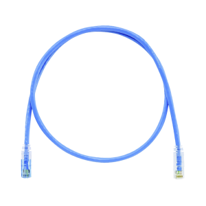Cable de Parcheo TX6 Llaveado Azul, UTP Cat6, 24 AWG, CM, Color Azul, 2.13 Metros (7 Pies)