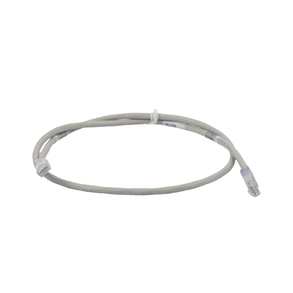Cable de Parcheo TX6, UTP Cat6, 24 AWG, CM, Color Gris, 0.30 Metros (1 Pie)