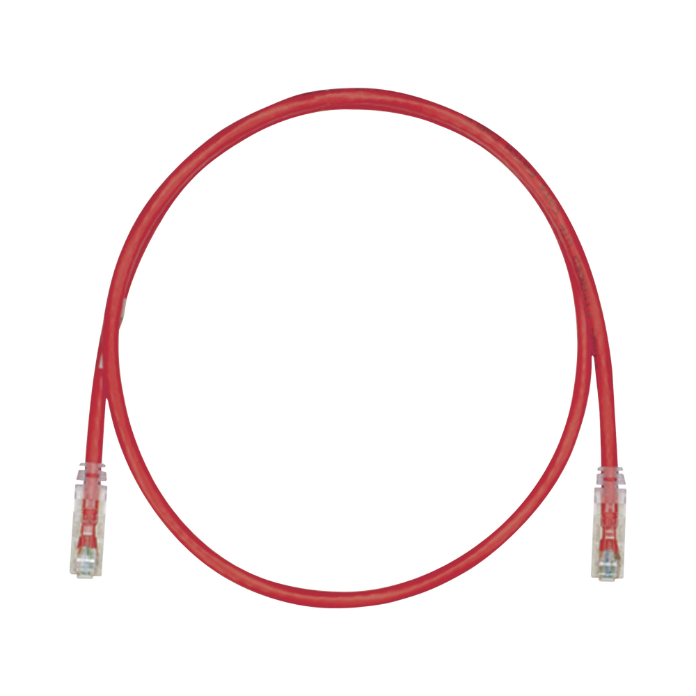 Cable de Parcheo UTP, Cat6A, 24 AWG, CM, Color Rojo, 21.34 Metros (70 Pies)