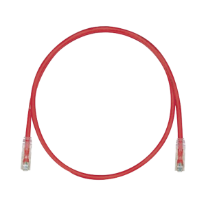 Cable de Parcheo TX6, UTP Cat6, 24 AWG, CM, Color Rojo, 2.13 Metros (7 Pies)