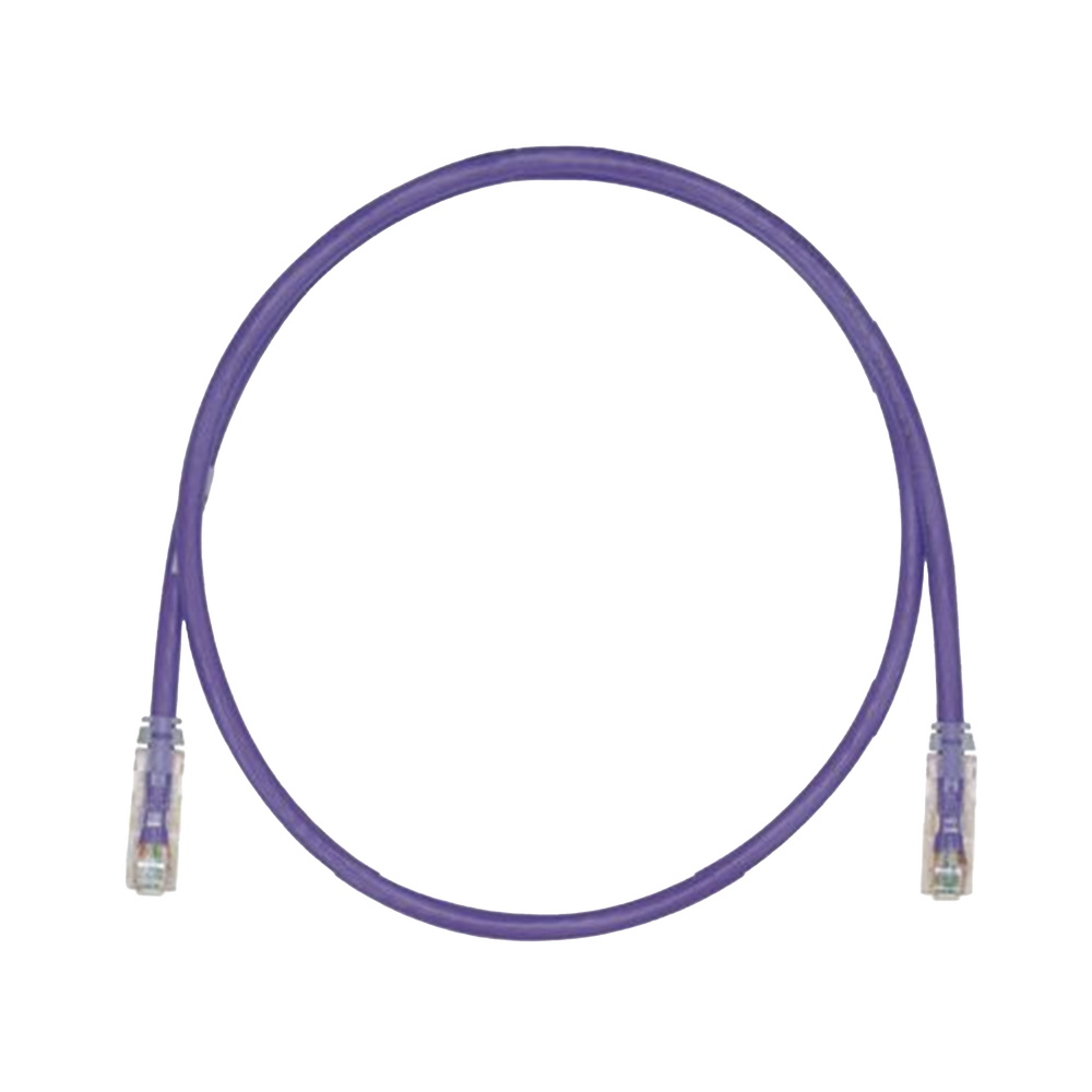 Cable de Parcheo TX6, UTP Cat6, 24 AWG, CM, Color Violeta, 8 Metros (26.25 Pies)