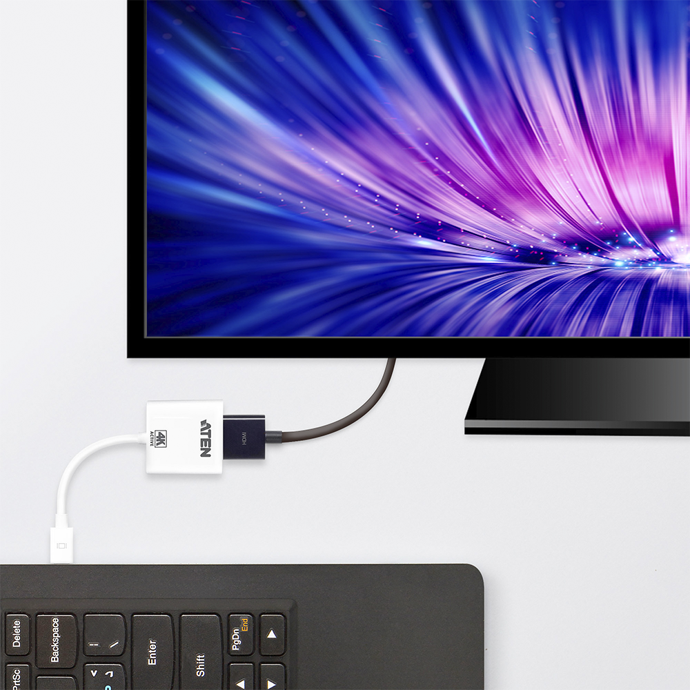 Adaptador activo de Mini DisplayPort a HDMI 4K | DisplayPort 1.2a | Compatible con audio - Image 3