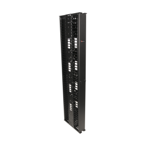 Organizador RouteIT Vertical Doble de 45UR,  Fabricado en Acero Laminado en Frío 16AWG, 6in (152mm) de Ancho