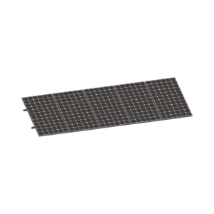 Kit De Minirieles Para Panel Solar Arreglo 1X5 Para Instalación Plano En Lámina