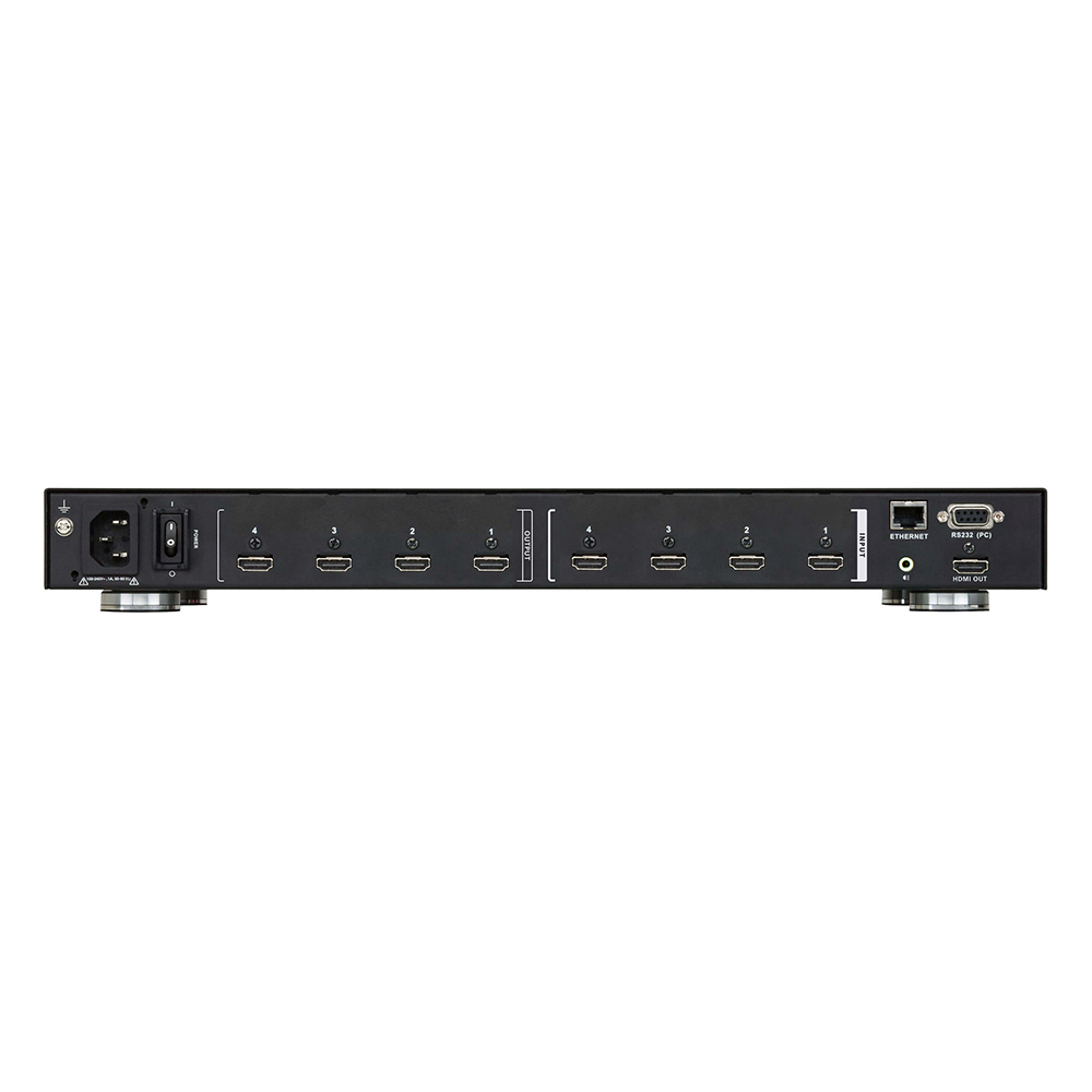 Switch De Matriz Hdmi | 4x4 | Con Escalador | Compatible Con Videowall | Seamless Switch™ | IR | RS-232 | Ethernet | Salida de Audio - Image 3
