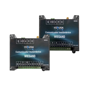 Convertidor de lectora para control de acceso (cableado a inalámbrico) / 1 Wiegand / 2 Relevadores / 2 Entradas / Hasta 1.6 KM de distancia