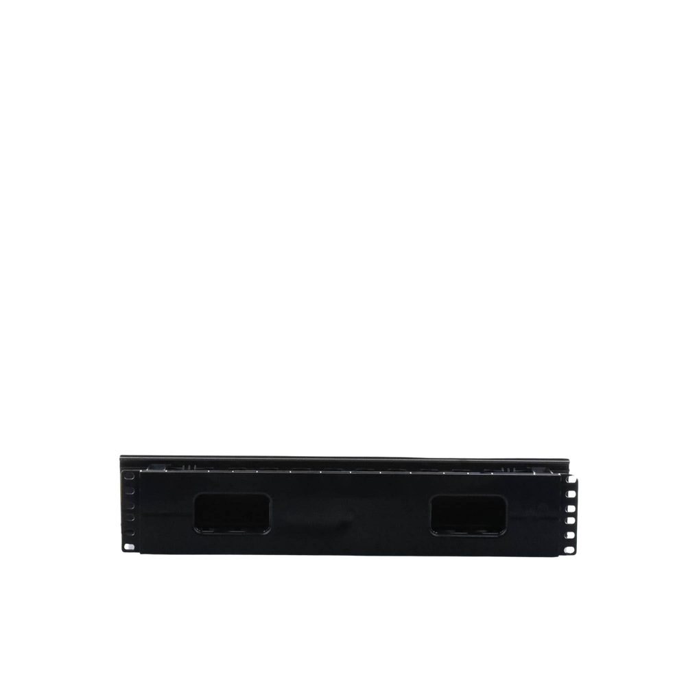 Organizador de Cables Horizontal PatchLink, Sencillo (Solo Frontal), Con Tapa Extendida, Para Rack de 19in, 2UR - Image 4