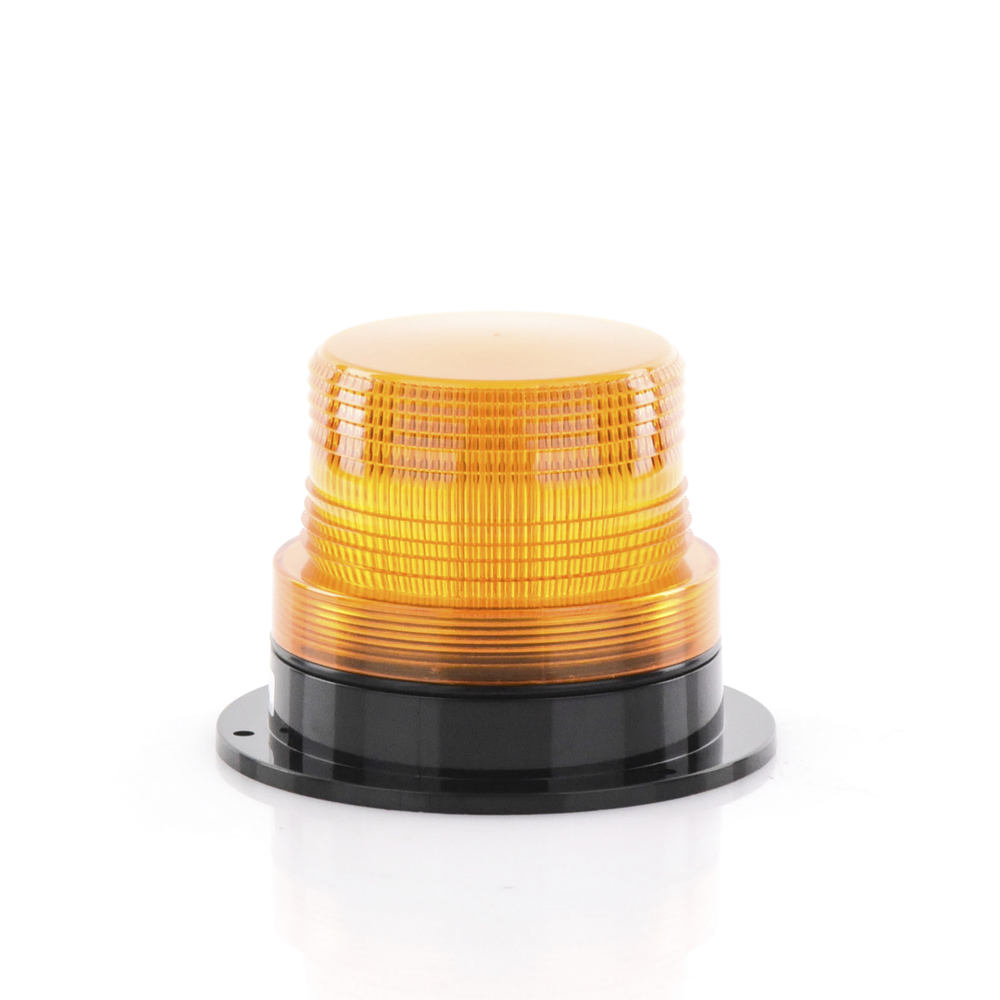Burbuja Brillante de Larga Vida Útil, con 8 LEDs Color Ambar, Domo Ambar, 110 Vca - Image 2