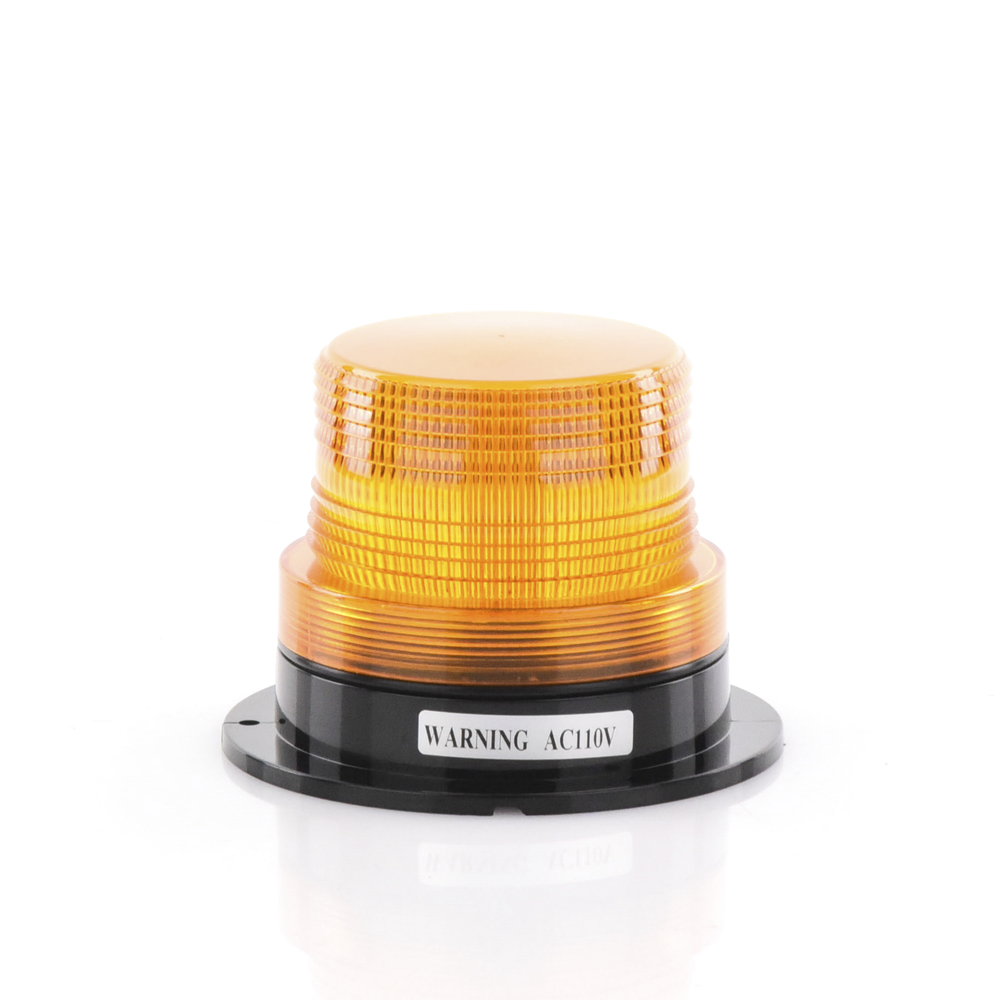 Burbuja Brillante de Larga Vida Útil, con 8 LEDs Color Ambar, Domo Ambar, 110 Vca - Image 3