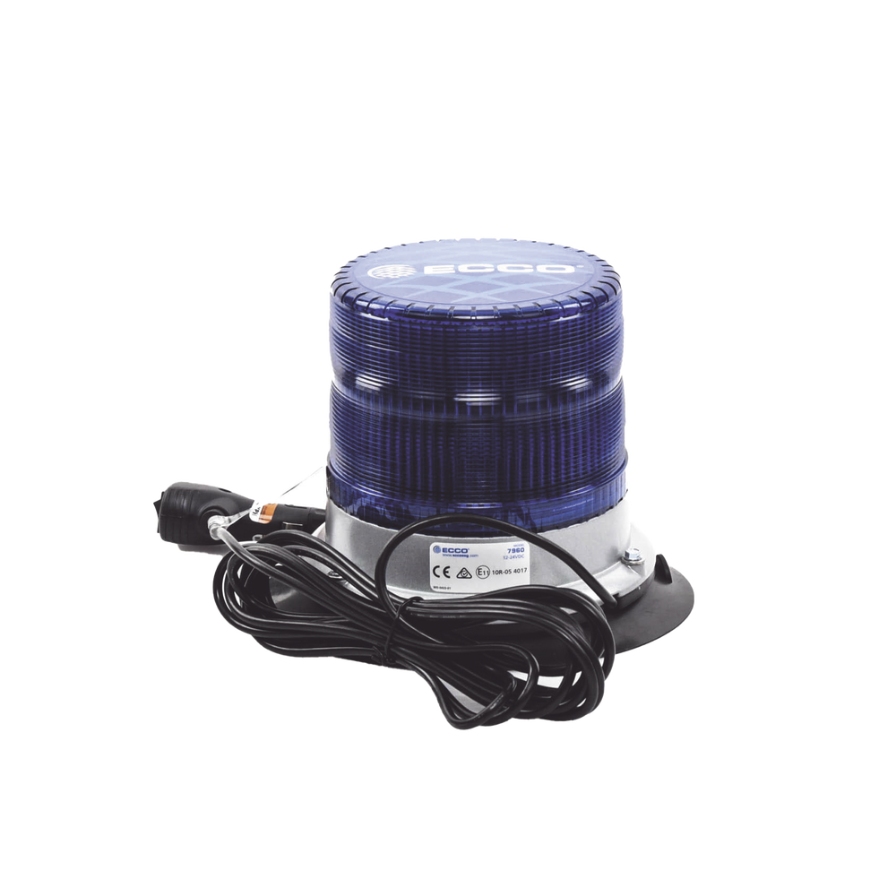 Baliza led pulso, 12-24vdc, 11 patrones de flash, montaje de imán de vacío, azul - Image 2