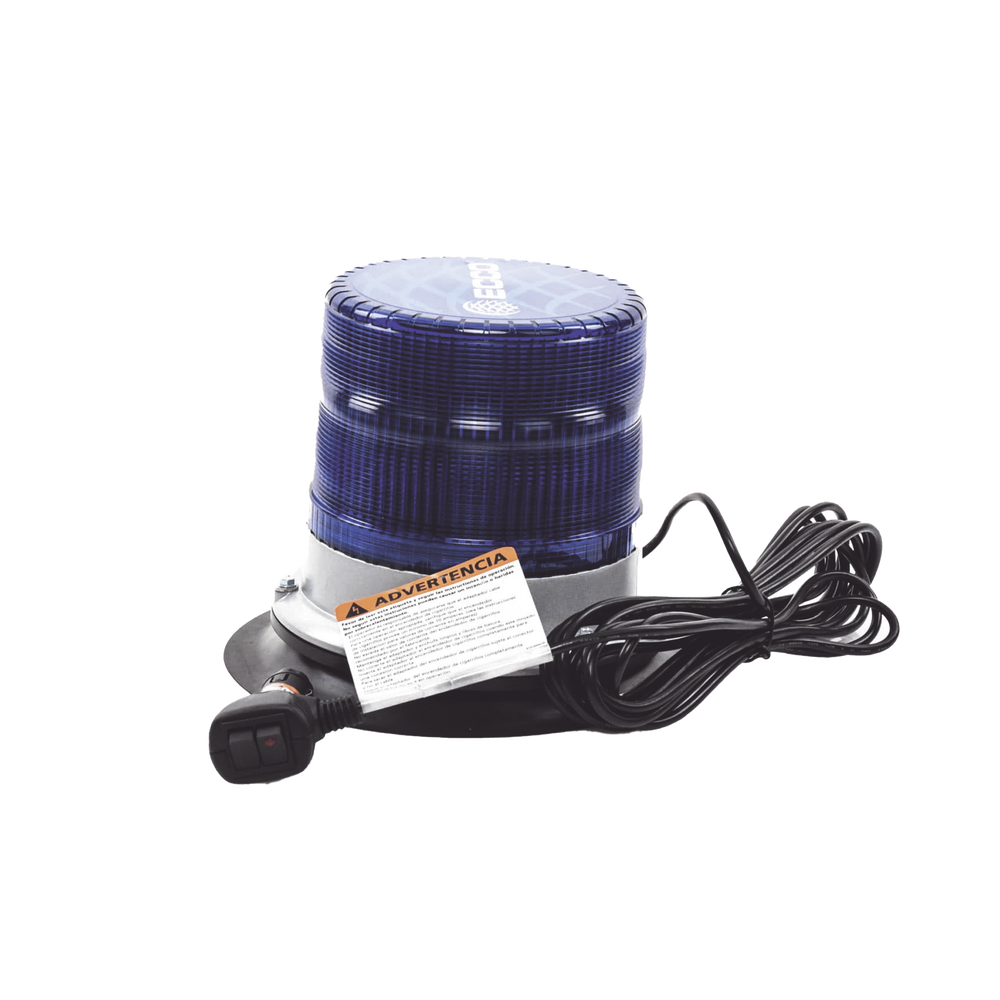 Baliza led pulso, 12-24vdc, 11 patrones de flash, montaje de imán de vacío, azul - Image 3