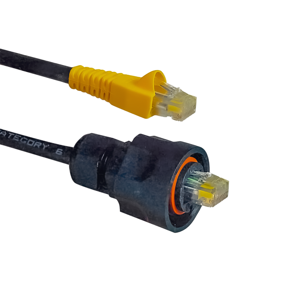 Patch Cord Industrial Ruggedized a Plug Modular, Cat6, de 0.91 Metros (3 Pies), Color Negro - Image 2