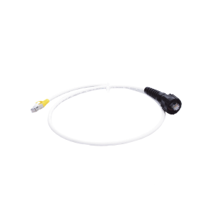 Patch Cord Reforzado Industrial (Ruggedized), Cat6A Blindado S/FTP, CM/LS0H, 0.91 Metros (3 Pies)