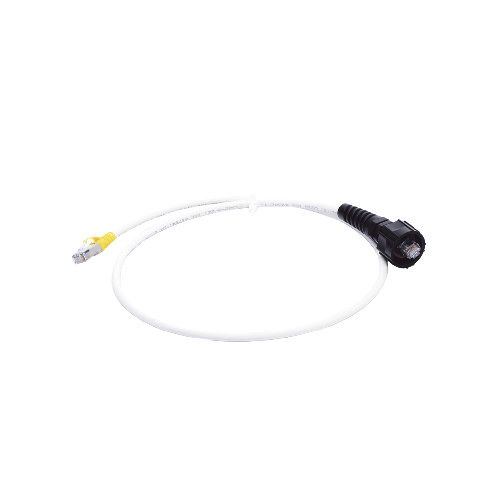 Patch Cord Reforzado Industrial (Ruggedized), Cat6A Blindado S/FTP, CM/LS0H, 0.91 Metros (3 Pies)
