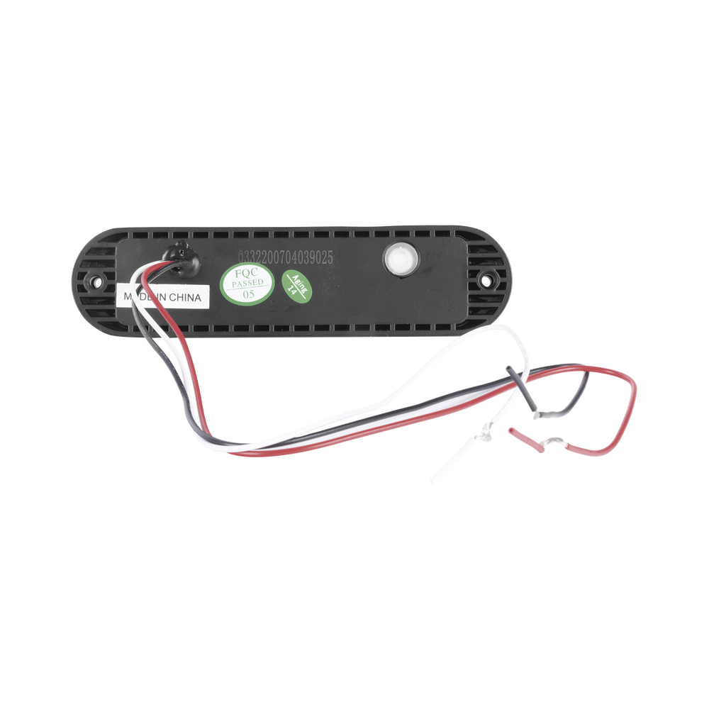 Luz Auxiliar Ultra Brillante IP67 de 6 LEDs, Color Rojo/Azul, con mica transparente y bisel negro - Image 4