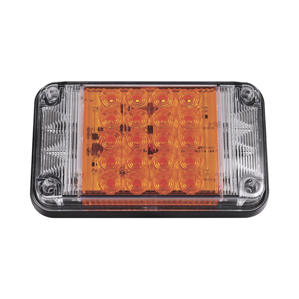 Luz de Advertencia de 7X4", Color Ámbar, Con Luces de Trabajo, Ideal para Ambulancias - Image 2