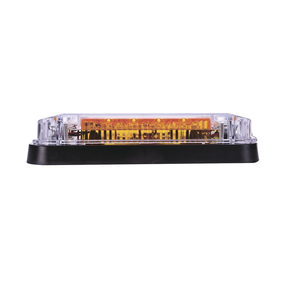 Luz de Advertencia de 7X4", Color Ámbar, Con Luces de Trabajo, Ideal para Ambulancias - Image 4
