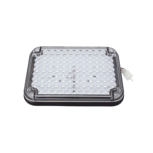 Luz de Advertencia de 9X7", Bicolor Rojo/Claro, Ideal para Ambulancias