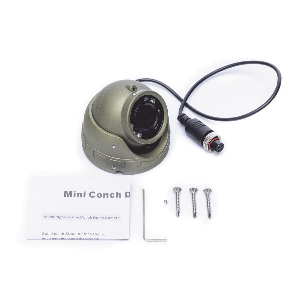 Cámara Mini Domo AHD 2 Megapixel / Lente 2.8 mm / 3 mts IR / Micrfono Integrado / Uso en Interior / Compatible con DVR´s Moviles Streamax / Conector Tipo Aviación - Image 5