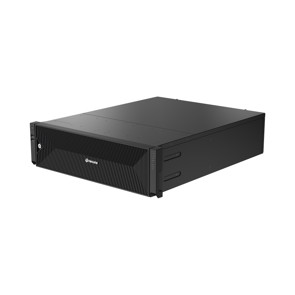 NVR de 64 canales / Hasta 32 MP / H.265 & Wisestream / Procesamiento 400 Mbps / 3 Puertos de Red / Raid 5-6 / 16 bahias para disco duro (no incluidos)