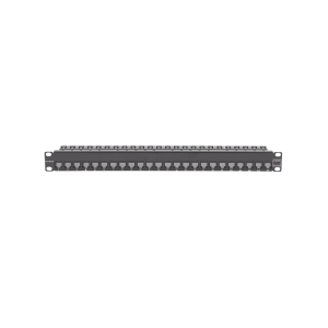 Patch Panel Z-Max de 24 Puertos, Blindado, Precargado con Jacks Categor?a 6A, Plano, 1UR