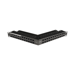 Patch Panel Z-Max de 48 Puertos, Blindado, Precargado con Jacks Categor?a 6A, Angulado, 1UR