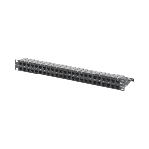 Patch Panel Z-Max de 48 Puertos, Blindado, Precargado con Jacks Categor?a 6A, Plano, 1UR