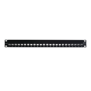 Patch Panel UTP Z-MAX de 24 Puertos, Precargado con Jacks Categor?a 6, Plano, 1UR