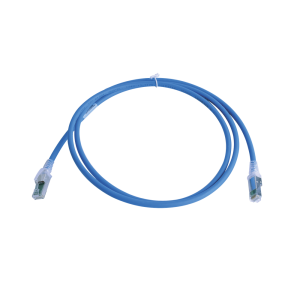 Patch Cord Z-MAX Cat6A S/FTP, CM/LS0H, 1.52 Metros (5 Pies), Color Azul, Versión Bulk (Sin Empaque Individual)