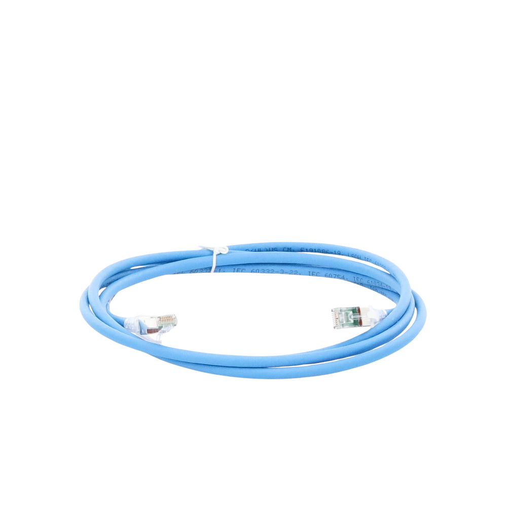 Patch Cord Z-MAX Cat6A S/FTP, CM/LS0H, 2.13 Metros (7 Pies), Color Azul, Versi?n Bulk (Sin Empaque Individual) - Image 2