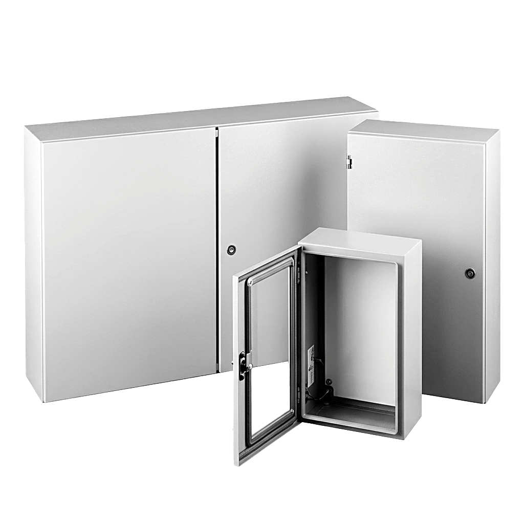 Gabinete Industrial Concept de Puerta Sencilla / 24 x 24 x 8 pulgadas (610 x 610 x 203 mm) / Acero Gris Claro / IP66 NEMA 4-12-13 - Image 2