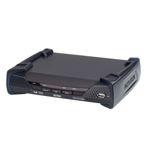 Receptor KVM por IP | DVI-D Dual Link 2K | PoE | Resolución 2560x2048 | SFP 10 km | AES-128 | Audio Estéreo | RS-232 | Montaje Rack