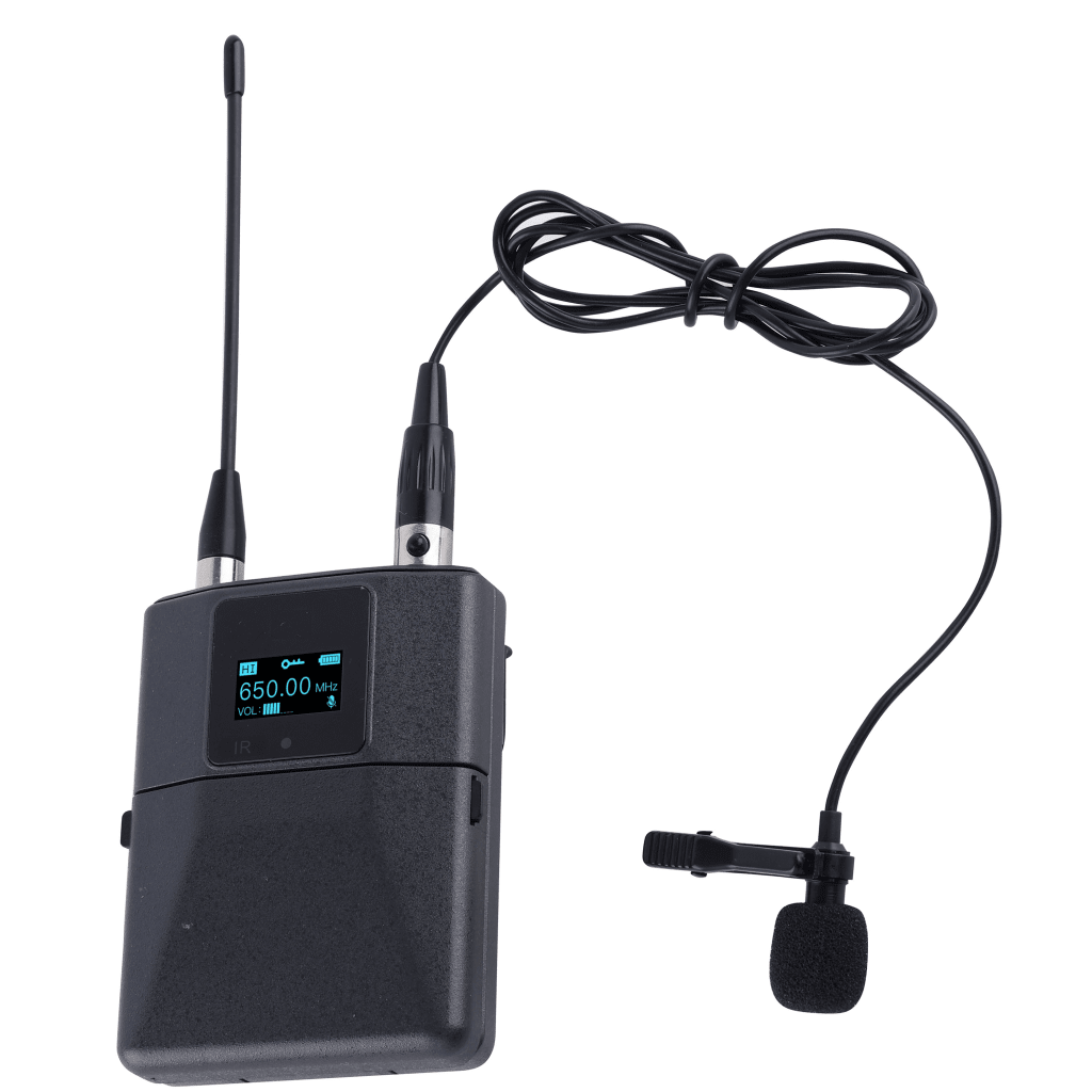 Micrófono de Solapa Digital Inalámbrico EP-59L / Condenser / Rango Frecuencia 540-590MHz y 640-690MHz / Modulación pi/4-DQPSK / Potencia Salida ≥10dBm / Autonomía >10 Horas / OLED Display / Ajuste Potencia y Volumen / Fun - Image 2