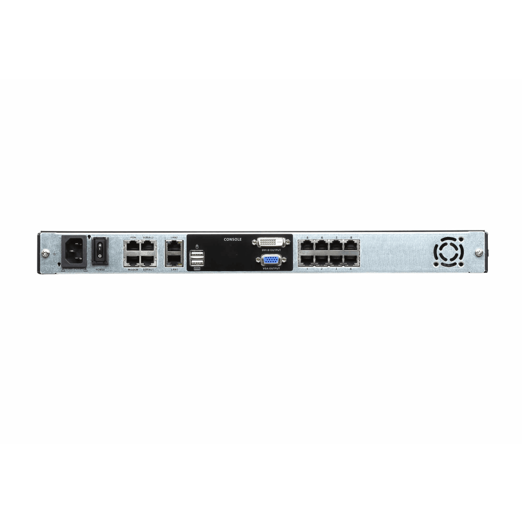 CONSOLA LCD DUAL RAIL CON SWITCH KVM POR IP INTEGRADO MULTI-INTERFAZ | CAT 5 DE 8 PUERTOS DE 1 CONSOLA LOCAL Y 1 CONSOLA REMOTA - Image 2