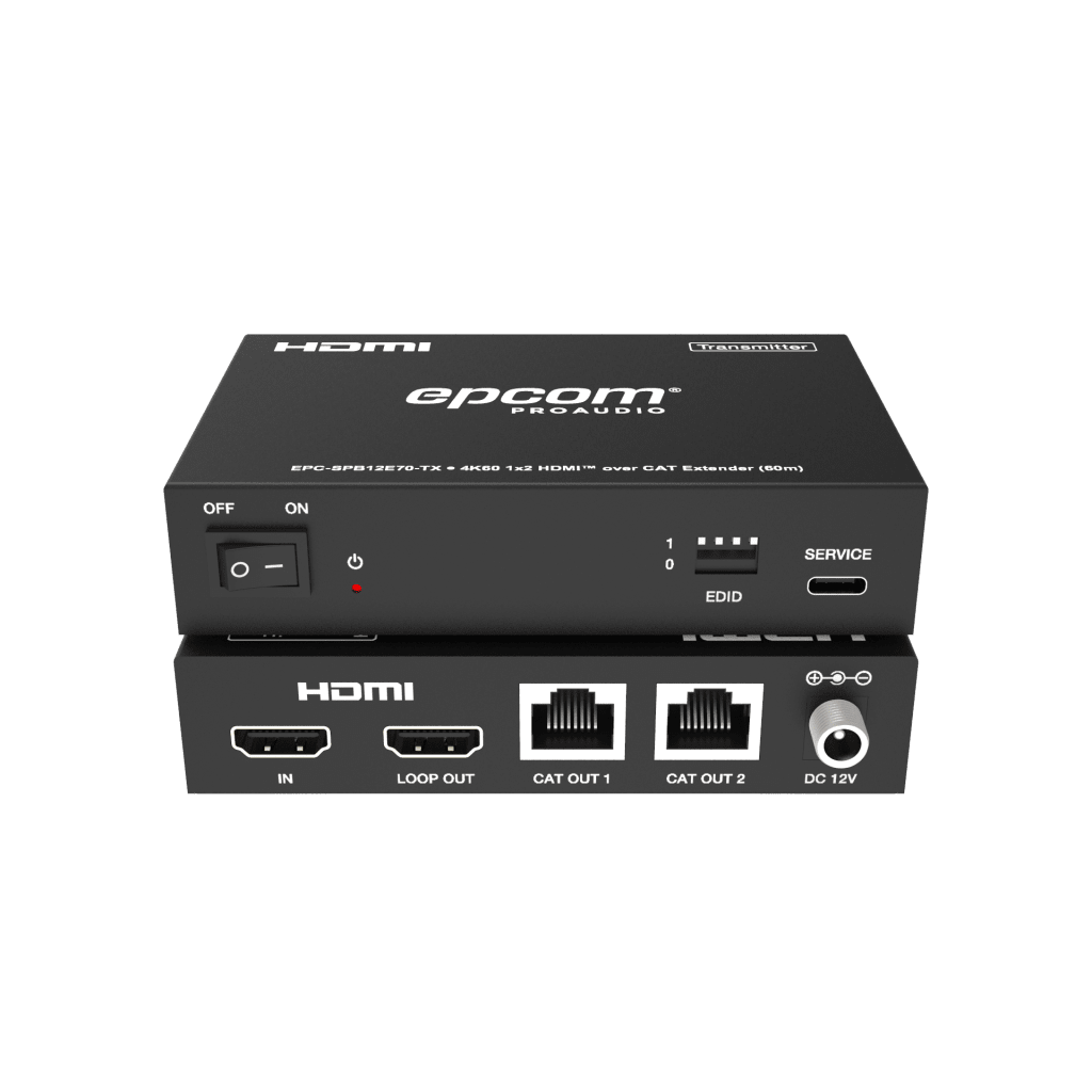 Splitter HDMI 1x2 | 4K@60Hz a 60m | 4K@30Hz a 70m | Cable Cat6 | EDID | HDCP 2.2 | Salida Loop - Image 2