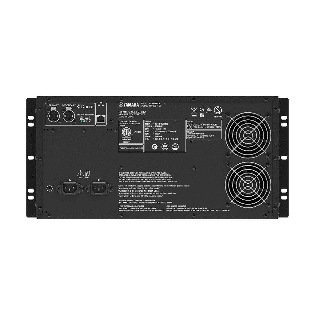 RACK DE EXPANSION E/S PARA CONSOLA DE AUDIO 32 IN X 24 OUT, DANTE - Imagen 5