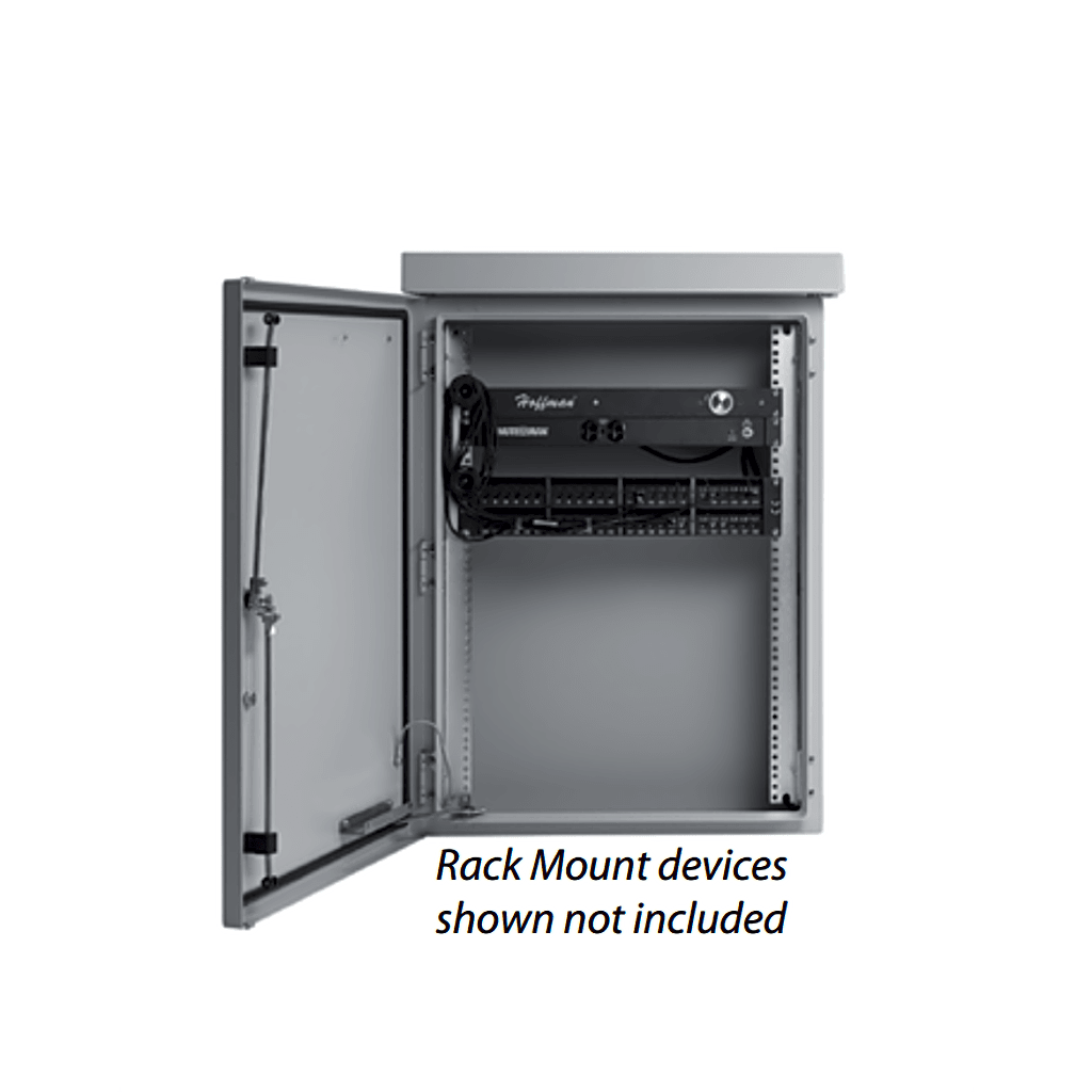 Gabinete Para Exterior OSP ComLine de 18 UR, 700 mm de Ancho, 600 mm de Profundidad De Aluminio, Color Gris Claro Con Protección NEMA 4/12/4X/3/3R; IP66 - Imagen 2
