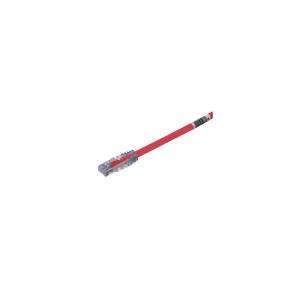 Cable de Parcheo UTP, Cat6A, 24 AWG, CM, Color Rojo, 3.05 Metros (10 Pies)