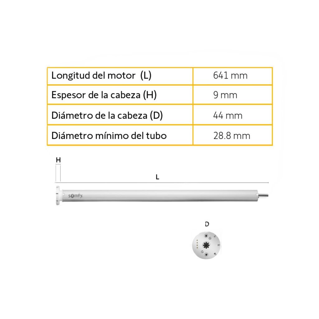 Motor inalámbrico (RTS) de baterías convierta sus persianas de cadena en sistemas inteligentes, para ventanas de 2.30m ancho / 3.50m alto, no incluye textil - Image 5