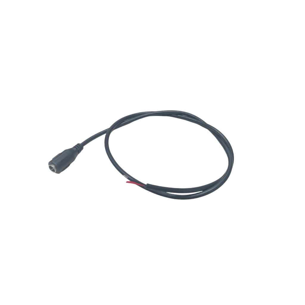 Cable con Conector Macho (Pigtail) / Forro Negro | Alimentación para Vcc con Puntas Libres | Polarizado | Largo 22 cm (8.66 Pulgadas) | Calibre 22AWG. - Image 3