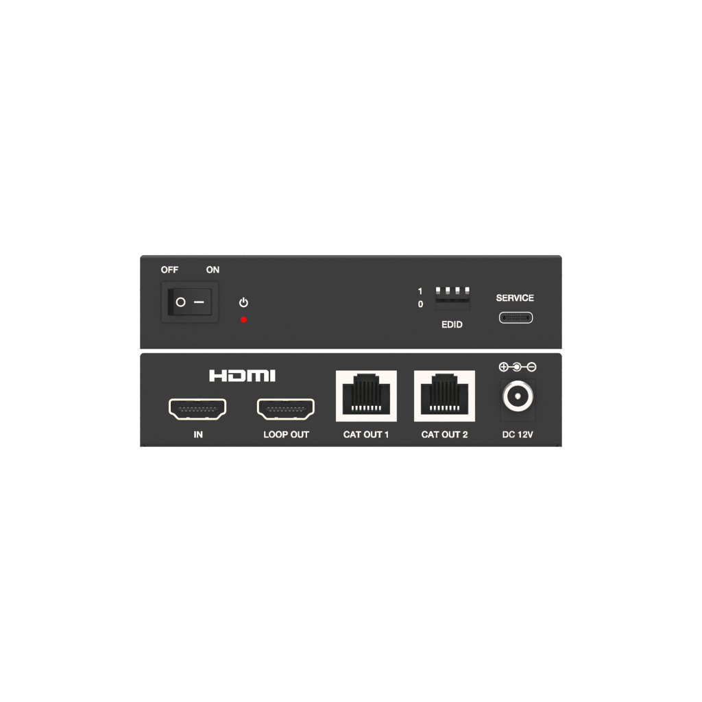 Splitter HDMI 1x2 | 4K@60Hz a 60m | 4K@30Hz a 70m | Cable Cat6 | EDID | HDCP 2.2 | Salida Loop - Image 3