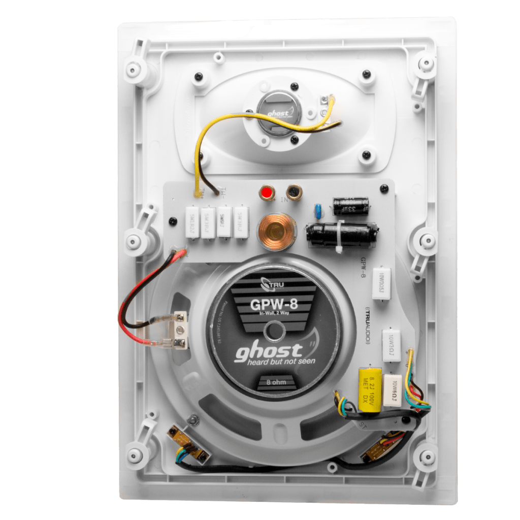 Speaker In-Wall TruAudio Ghost Series | 2 Way | Woofer 8in Polipropileno Blanco | Tweeter 1in | Potencia 5-125 W | Impedancia 8Ω | Rango de Frecuencia 40-20kHz | Sensibilidad 90dB - Image 3