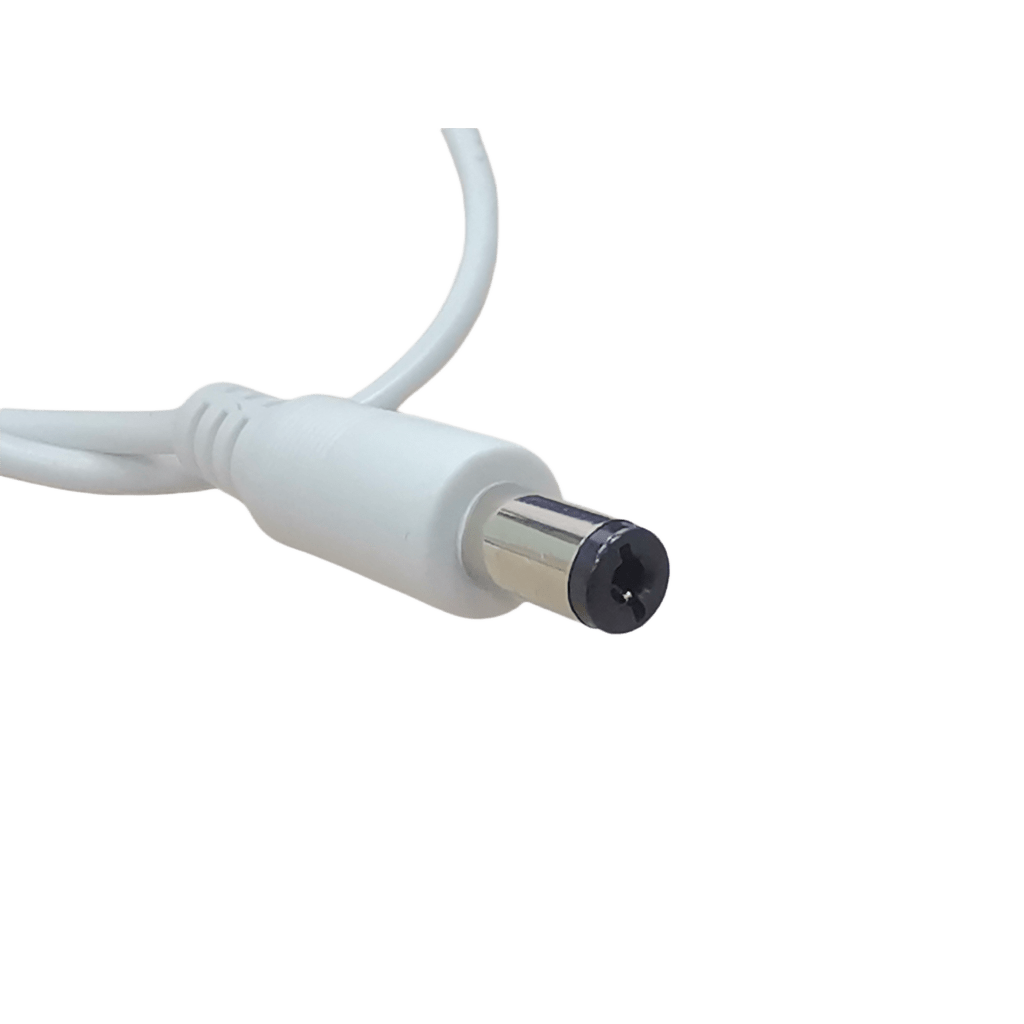 Cable con Conector Macho (Pigtail) | Forro Blanco | Alimentación para Vcc con Puntas Libres | Polarizado | Largo 22 cm (8.66 Pulgadas) / Calibre 22AWG. - Image 4